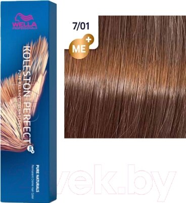 Крем-краска для волос Wella Professionals Koleston Perfect ME+ 7/01 от компании Бесплатная доставка по Беларуси - фото 1