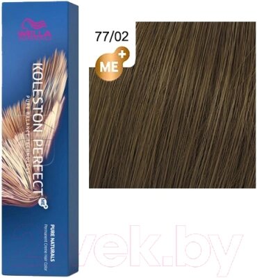 Крем-краска для волос Wella Professionals Koleston Perfect ME+ 77/02 от компании Бесплатная доставка по Беларуси - фото 1