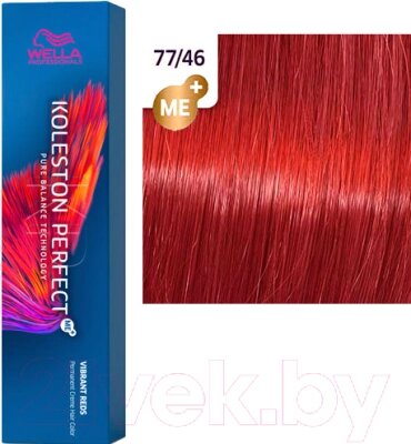 Крем-краска для волос Wella Professionals Koleston Perfect ME+ 77/46 от компании Бесплатная доставка по Беларуси - фото 1