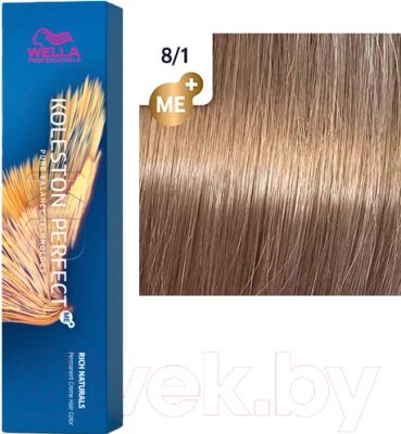 Крем-краска для волос Wella Professionals Koleston Perfect ME+ 8/1 от компании Бесплатная доставка по Беларуси - фото 1