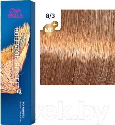 Крем-краска для волос Wella Professionals Koleston Perfect ME+ 8/3 от компании Бесплатная доставка по Беларуси - фото 1