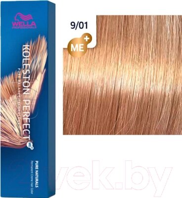 Крем-краска для волос Wella Professionals Koleston Perfect ME+ 9/01 от компании Бесплатная доставка по Беларуси - фото 1