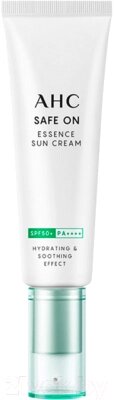 Крем солнцезащитный AHC С экстрактом Центеллы Safe On Essence Sun Cream SPF50+ PA++++ от компании Бесплатная доставка по Беларуси - фото 1