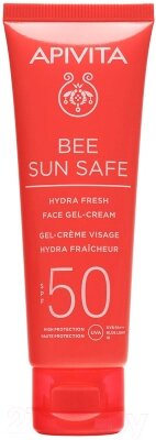 Крем солнцезащитный Apivita Bee Sun Safe SPF50 Увлажняющий освежающий крем-гель от компании Бесплатная доставка по Беларуси - фото 1