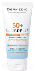 Крем солнцезащитный Dermedic Sunbrella Жирная и смешанная кожа SPF50