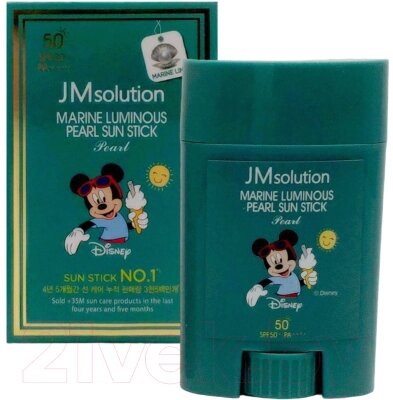 Крем солнцезащитный JMsolution Marine Luminous Pearl Sun Stick Pearl Disney Mickey от компании Бесплатная доставка по Беларуси - фото 1