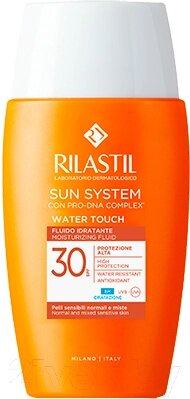 Крем солнцезащитный Rilastil Sun System Water Touch Увлажняющий флюид SPF30 от компании Бесплатная доставка по Беларуси - фото 1