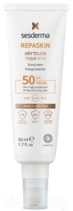 Крем солнцезащитный Sesderma Repaskin Dry Touch для лица с матовым эффектом SPF50