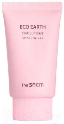 Крем солнцезащитный The Saem Eco Earth Pink Sun Base SPF50+ PA