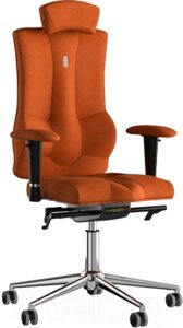 Кресло офисное Kulik System Elegance+ азур/хром с подголовником