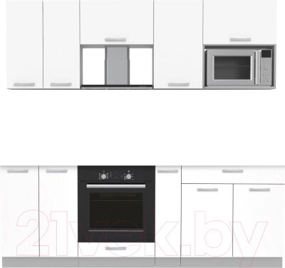 Кухонный гарнитур Интерлиния Мила Лайт 2.2 ВТ без столешницы от компании Бесплатная доставка по Беларуси - фото 1