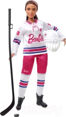 Кукла с аксессуарами Barbie Хоккеистка / HFG74 от компании Бесплатная доставка по Беларуси - фото 1