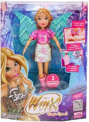 Кукла с аксессуарами Witty Toys Winx Club Magic Reveal Флора с крыльями / IW01302202 от компании Бесплатная доставка по Беларуси - фото 1