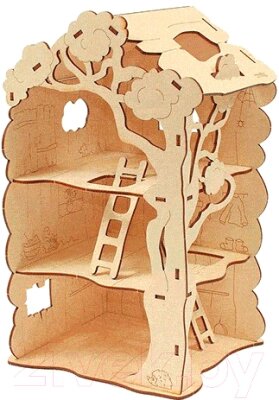 Кукольный домик Woody Дом-дерево для Лешиков / 00730 от компании Бесплатная доставка по Беларуси - фото 1