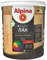 Лак Alpina Аква для стен и потолков от компании Бесплатная доставка по Беларуси - фото 1