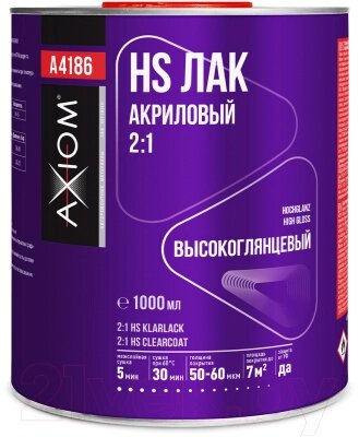 Лак автомобильный Axiom A4186 от компании Бесплатная доставка по Беларуси - фото 1