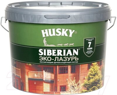 Лазурь для древесины Husky Siberian Эко-Лазурь Полуматовая от компании Бесплатная доставка по Беларуси - фото 1