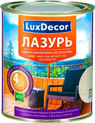Лазурь для древесины LuxDecor Белый от компании Бесплатная доставка по Беларуси - фото 1