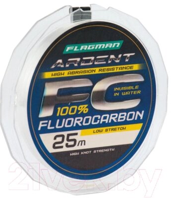 Леска флюорокарбоновая Flagman Fishing Ardent 25м 0.55мм / FL01025055 от компании Бесплатная доставка по Беларуси - фото 1