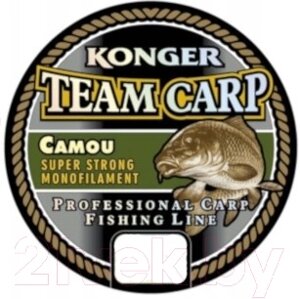 Леска монофильная Konger Team Carp Camou 0.25мм 1000м / 227001025