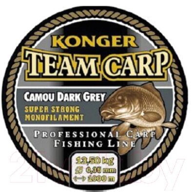 Леска монофильная Konger Team Carp Camou Dark Grey 0.25мм 1000м / 236001025 от компании Бесплатная доставка по Беларуси - фото 1