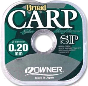 Леска монофильная Owner Broad Carp SP Brown 300м 0.33мм 7.9кг / 56023-033