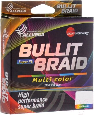 Леска плетеная Allvega Bullit Braid 0.26мм 150м / BB150MC26 от компании Бесплатная доставка по Беларуси - фото 1