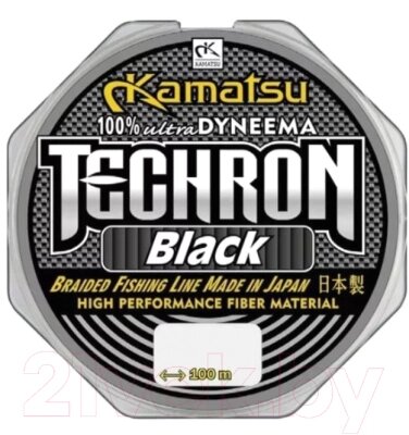 Леска плетеная KAMATSU Techron Black 0.20мм 100м / 255100020 от компании Бесплатная доставка по Беларуси - фото 1