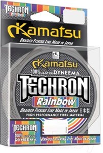 Леска плетеная KAMATSU Techron Rainbow 0.35мм 100м / 254100035