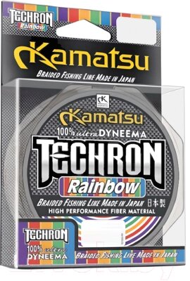 Леска плетеная KAMATSU Techron Rainbow 0.40мм 100м / 254100040 от компании Бесплатная доставка по Беларуси - фото 1