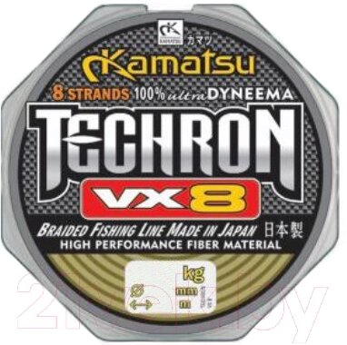 Леска плетеная KAMATSU Techron VX8 0.16мм 100м / 256100016 от компании Бесплатная доставка по Беларуси - фото 1