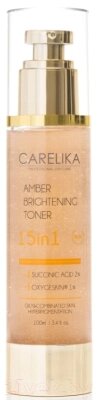 Лосьон для лица Carelika Amber Clarifing Toner 15in1 Тонизирующий с янтарной кислотой от компании Бесплатная доставка по Беларуси - фото 1