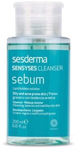 Лосьон для снятия макияжа Sesderma Sebum Липосомальный Для жирной и склонной к акне кожи