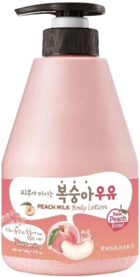 Лосьон для тела Welcos Kwailnara Peach Milk Body Lotion от компании Бесплатная доставка по Беларуси - фото 1