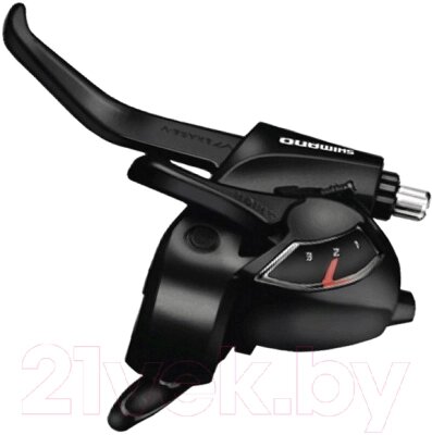 Манетка для велосипеда Shimano Tourney +тормозная ручка / ASTEF41LBL от компании Бесплатная доставка по Беларуси - фото 1