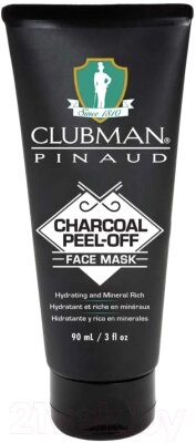 Маска для лица кремовая Clubman Charcoal Peel-Off Face Mask Очищающая черная на основе угля от компании Бесплатная доставка по Беларуси - фото 1