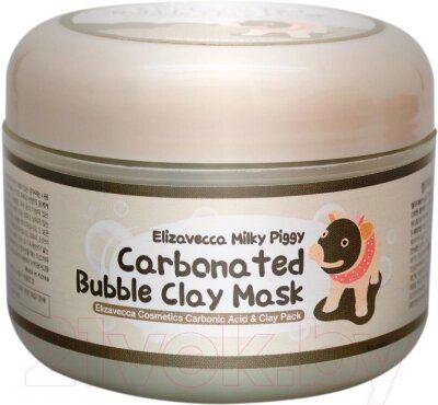 Маска для лица кремовая Elizavecca Milky Piggy Carbonated Bubble Clay Mask от компании Бесплатная доставка по Беларуси - фото 1