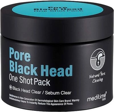 Маска для лица кремовая Meditime Pore Black Head One Shot Pack Для глубокого очищения пор от компании Бесплатная доставка по Беларуси - фото 1