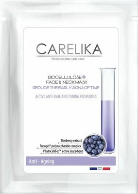 Маска для лица тканевая Carelika Biocellulose Face&Neck Mask Anti-Aging от компании Бесплатная доставка по Беларуси - фото 1