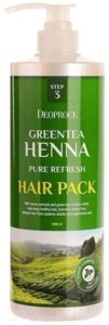 Маска для волос Deoproce Green Tea Henna Pure Refresh