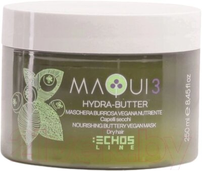 Маска для волос Echos Line Maqui 3 Nourishing Buttery Vegan для сухих волос с маслом ши от компании Бесплатная доставка по Беларуси - фото 1