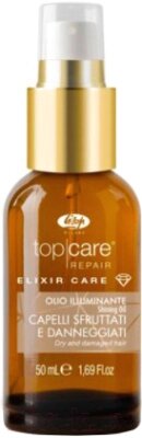 Масло для волос Lisap Top Care Repair Elixir Care для сияния истощённых волос от компании Бесплатная доставка по Беларуси - фото 1