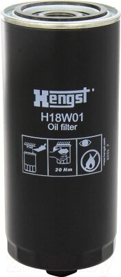 Масляный фильтр Hengst H18W01 от компании Бесплатная доставка по Беларуси - фото 1