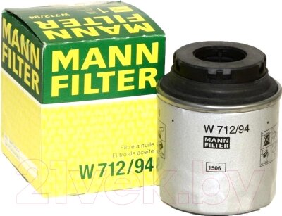 Масляный фильтр Mann-Filter W712/94 от компании Бесплатная доставка по Беларуси - фото 1