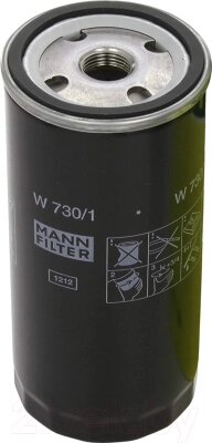 Масляный фильтр Mann-Filter W730/1 от компании Бесплатная доставка по Беларуси - фото 1