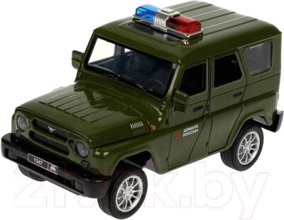 Масштабная модель автомобиля Технопарк Uaz Hunter Армия России / HUNTER-124SL-GNAR от компании Бесплатная доставка по Беларуси - фото 1