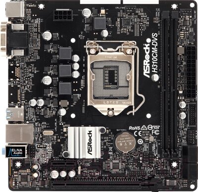 Материнская плата AsRock H310CM-DVS от компании Бесплатная доставка по Беларуси - фото 1