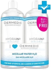 Мицеллярная вода Dermedic Hydrain3 Hialuro H2O