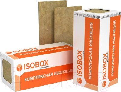 Минеральная вата Isobox Экстралайт 50 % компрессия 800x600x100мм от компании Бесплатная доставка по Беларуси - фото 1