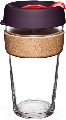 Многоразовый стакан KeepCup Brew Cork L Red Bells / BCREDB16 от компании Бесплатная доставка по Беларуси - фото 1